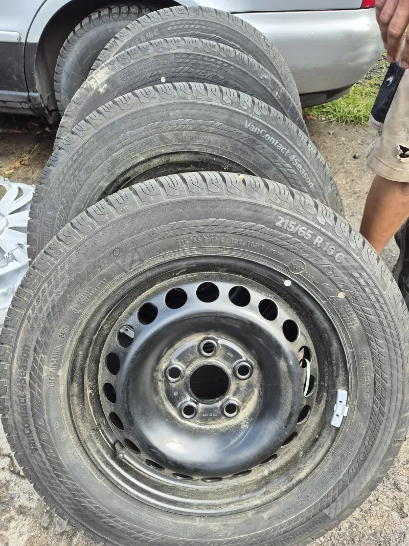 Zimní ocelová sada original VW t5 t6 r16 et51 6,5j 5x120 7h0601027d Volkswagen OEM