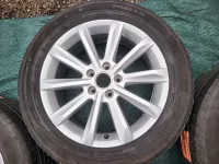 Nová Letní sada alu kol originál volkswagen Helsinki R17 3g0601025c vč. letních pneu 215/55/17 continental Volkswagen OEM