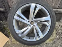 nová Letní kola originál VW Volkswagen ValenciaTiguan Tayron R-line ET38 8,5J x 19 letní pneu Continental 255/45/19 Volkswagen OEM