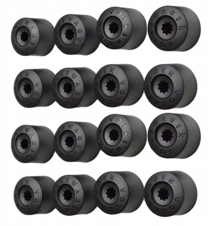 Sada Originálních krytek šroubů VW - 20ks Volkswagen OEM