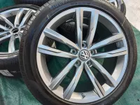 Letní sada alu kol originál volkswagen Dartfort grey R18 ET44 8J Continental | ET44