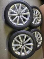 Nová Zimní sada alu kol originál Volkswagen Polo Merano ET45 6j x 16 včetně pneu Bridgestone 2g0601025AF Volkswagen OEM